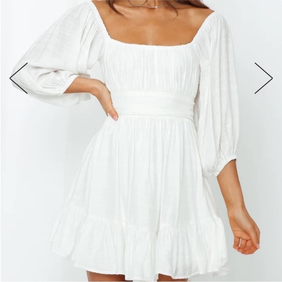 Hello Molly This Is Espionage Mini White Dress M - Picture 1 of 5